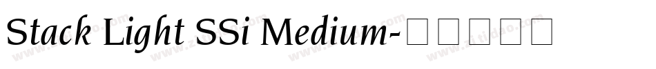 Stack Light SSi Medium字体转换